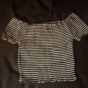 Cropped Off Shoulder Top